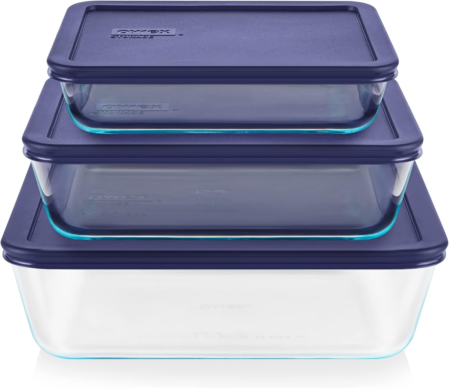 Glass food storage containers