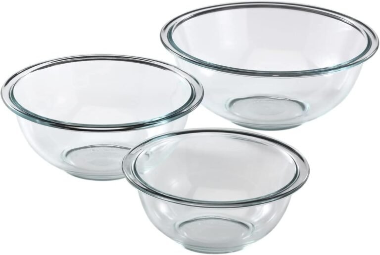 Basic glass mixing bowls (3 pieces)