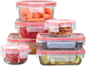 Glass food storage containers